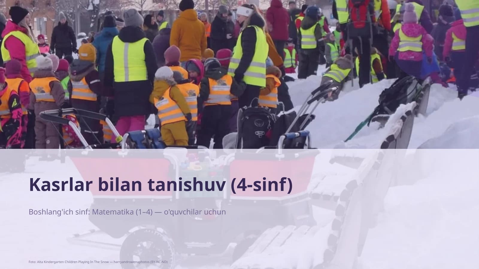 Kasrlar bilan tanishuv (4-sinf)