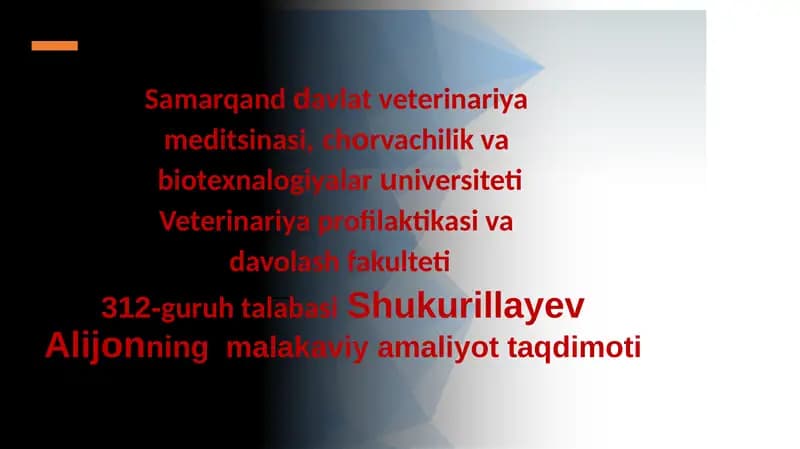 Samarqand Davlat Veterinariya Meditsinasi, Chorvachilik va Biotexnalogiyalar Universiteti