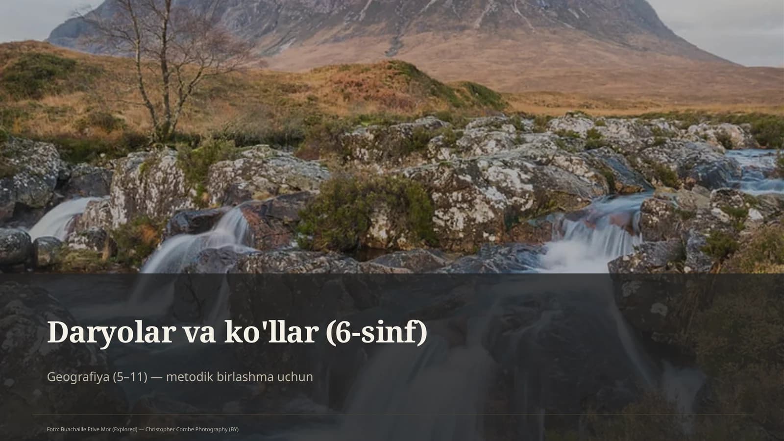 Daryolar va ko'llar (6-sinf)