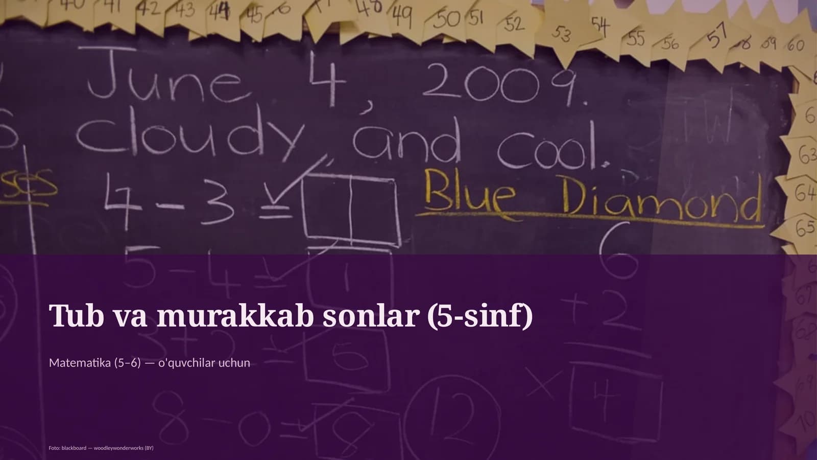 Tub va murakkab sonlar (5-sinf)