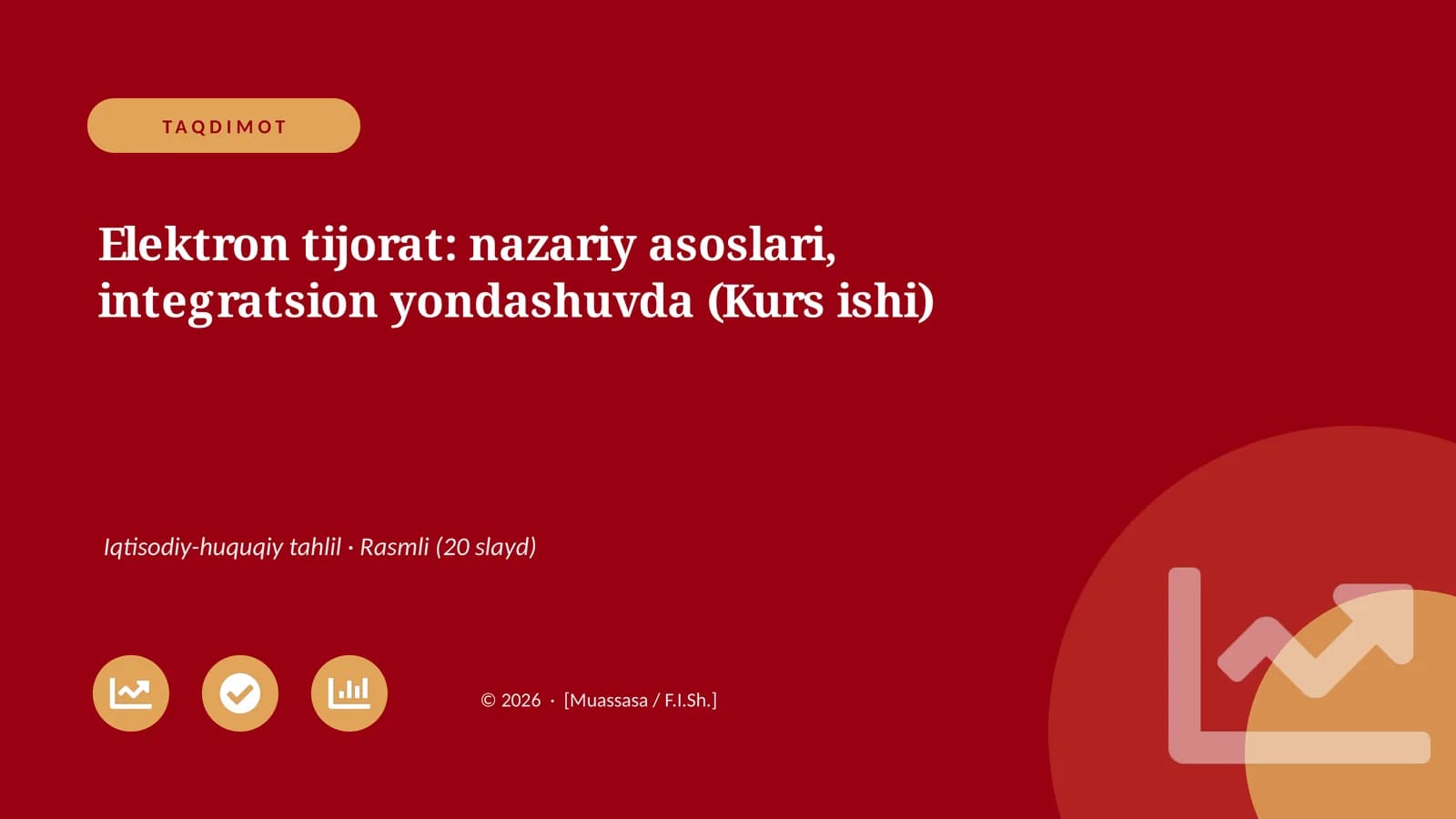 Elektron tijorat: nazariy asoslari, integratsion yondashuvda (Kurs ishi)