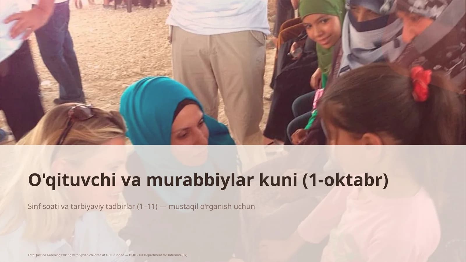 Sinf soati va tarbiyaviy tadbirlar