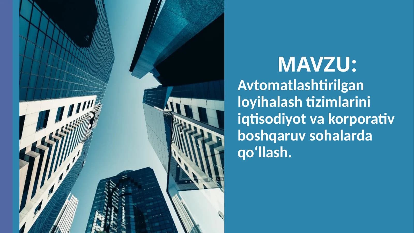 Avtomatlashtirilgan loyihalashtizimlari