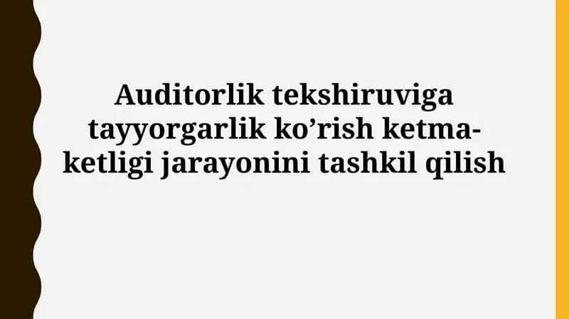 Auditning Bosqichi