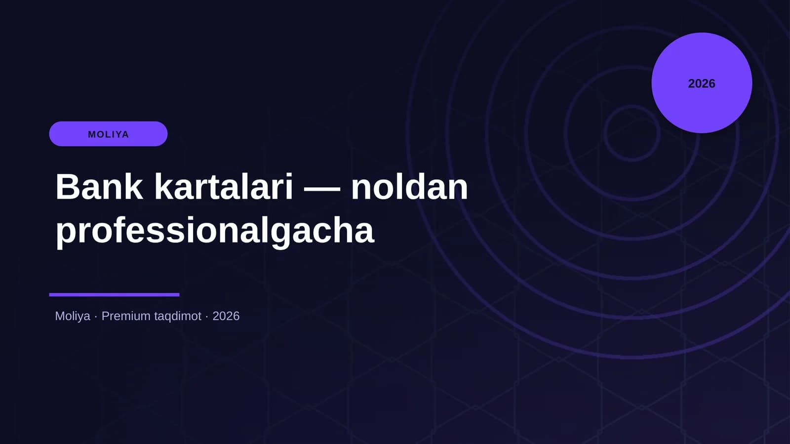 Bank kartalari — noldan professionalgacha