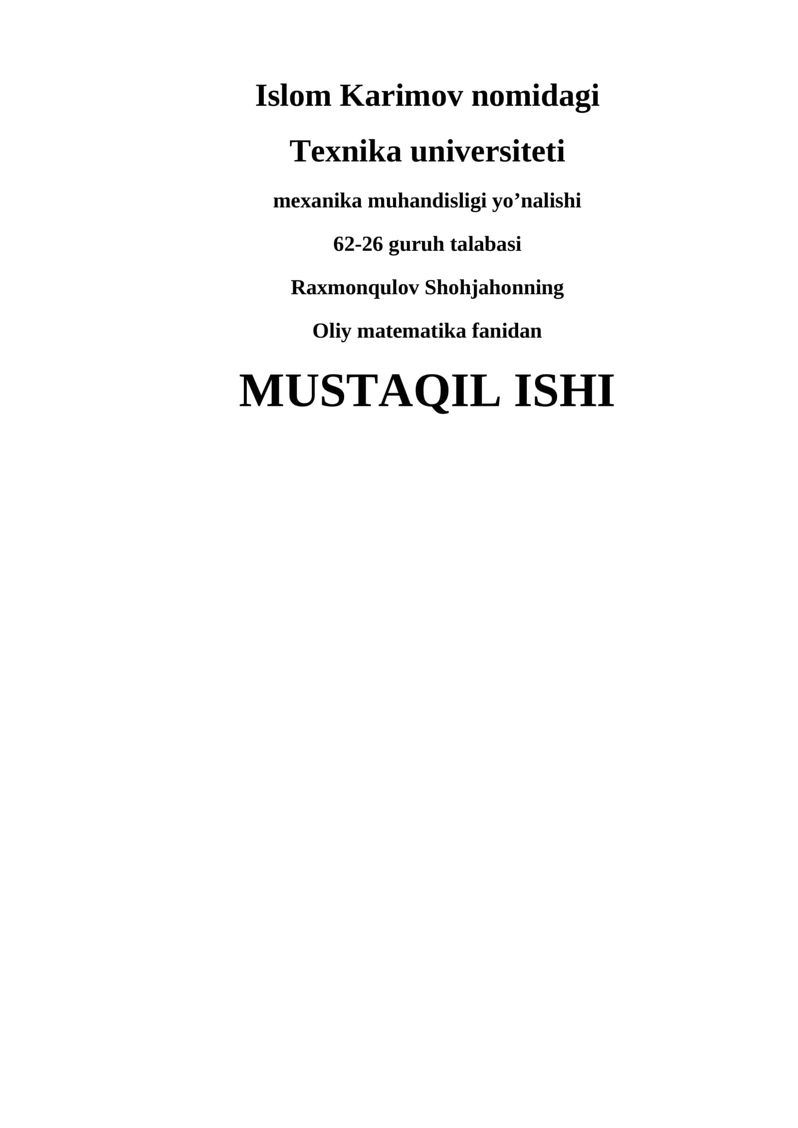 Matritsaning rangi, Kroneker-Kapelli teoremasi va Jordan-Gauss usulida chiziqli tenglamalar sistemasini yechish