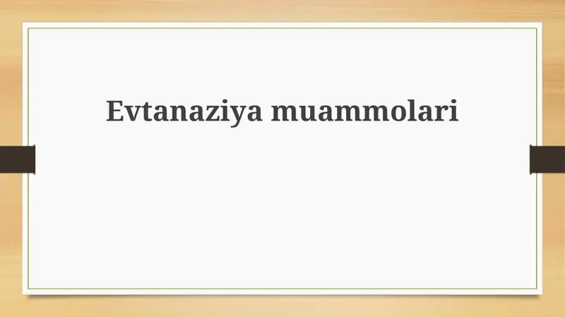 Evtanaziyamuammolari