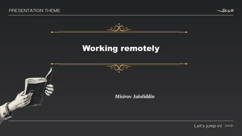 Working remotely