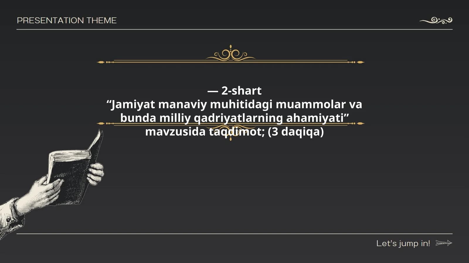 Jamiyat manaviy muhitidagi muammolar va bunda milliy qadriyatlarning ahamiyati