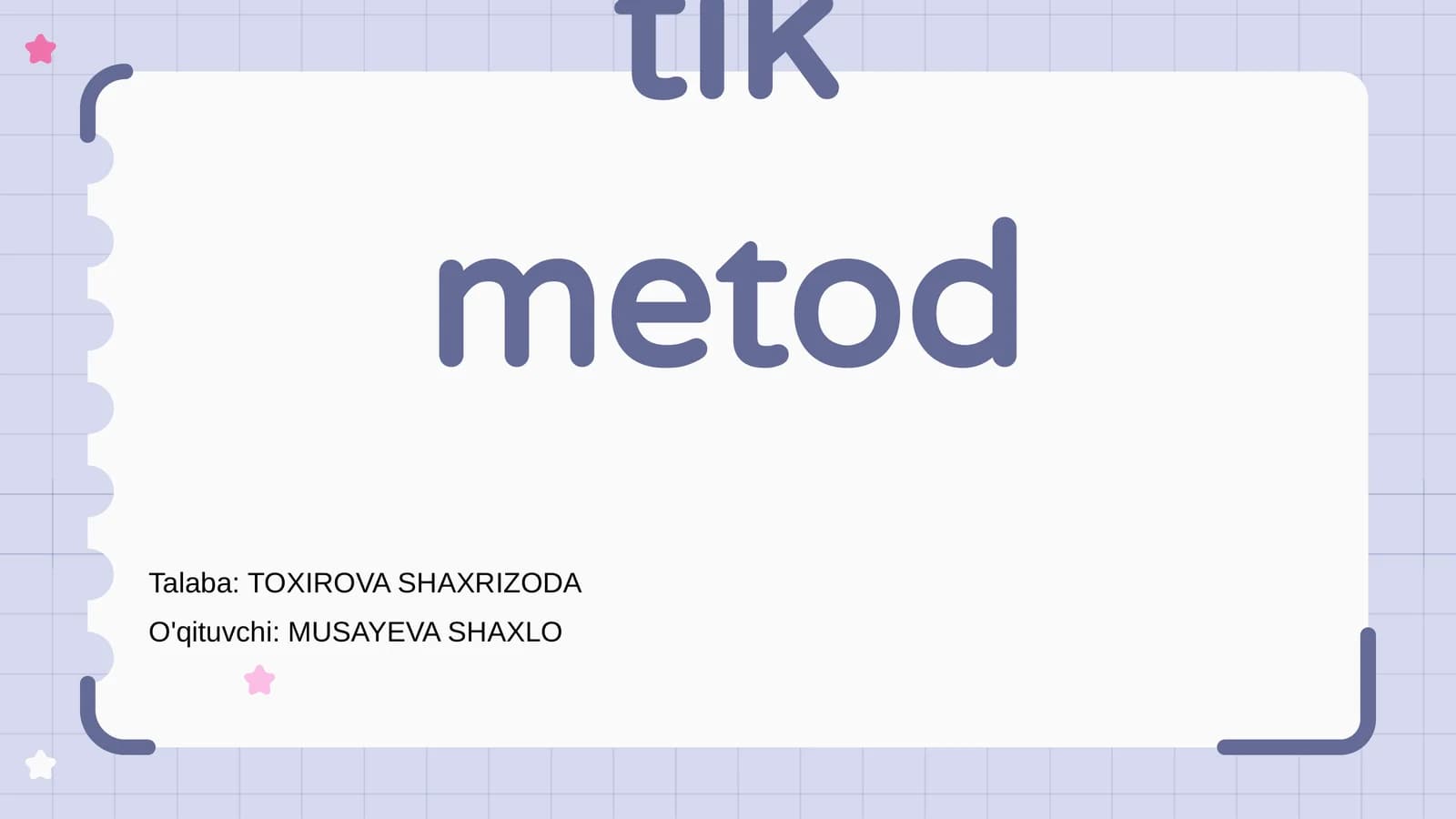 Odam genetikasi metodlari: sitogenetik metod