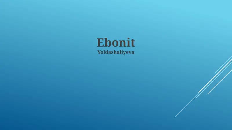 Ebonit