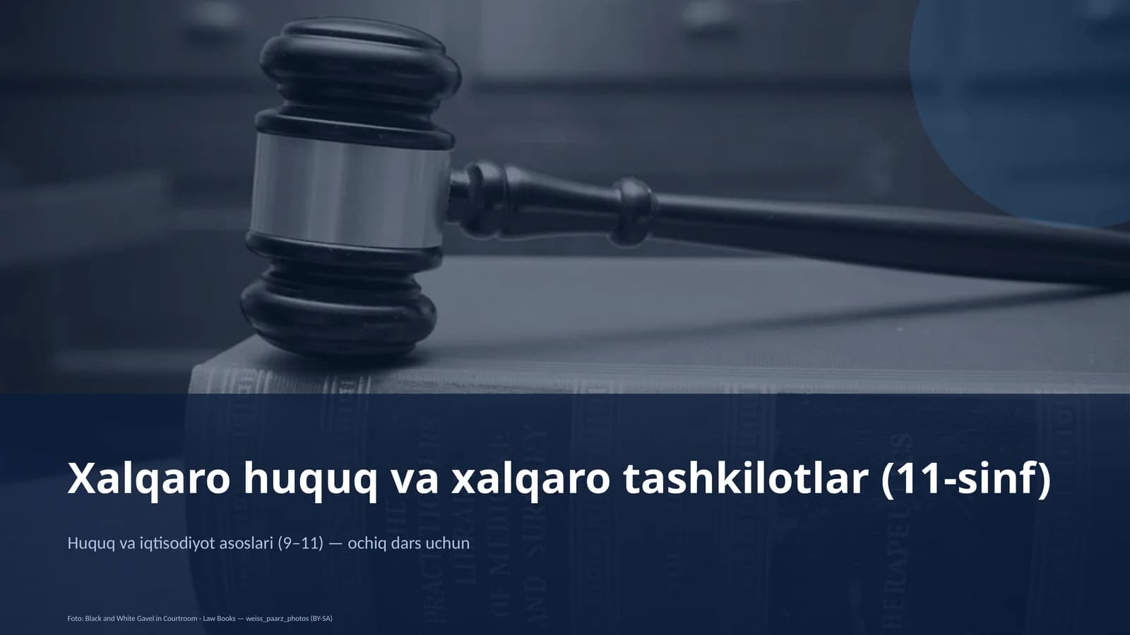 Xalqaro huquq va xalqaro tashkilotlar (11-sinf)
