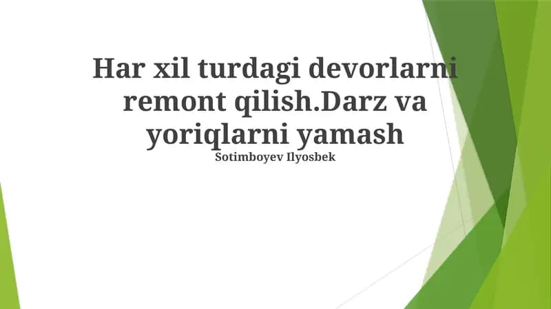 Yamoqni qo'llash
