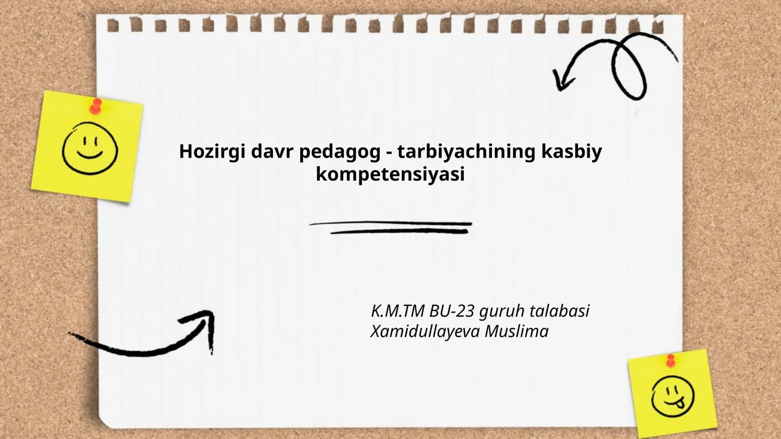 Hozirgi davr pedagog - tarbiyachining kasbiy kompetensiyasi