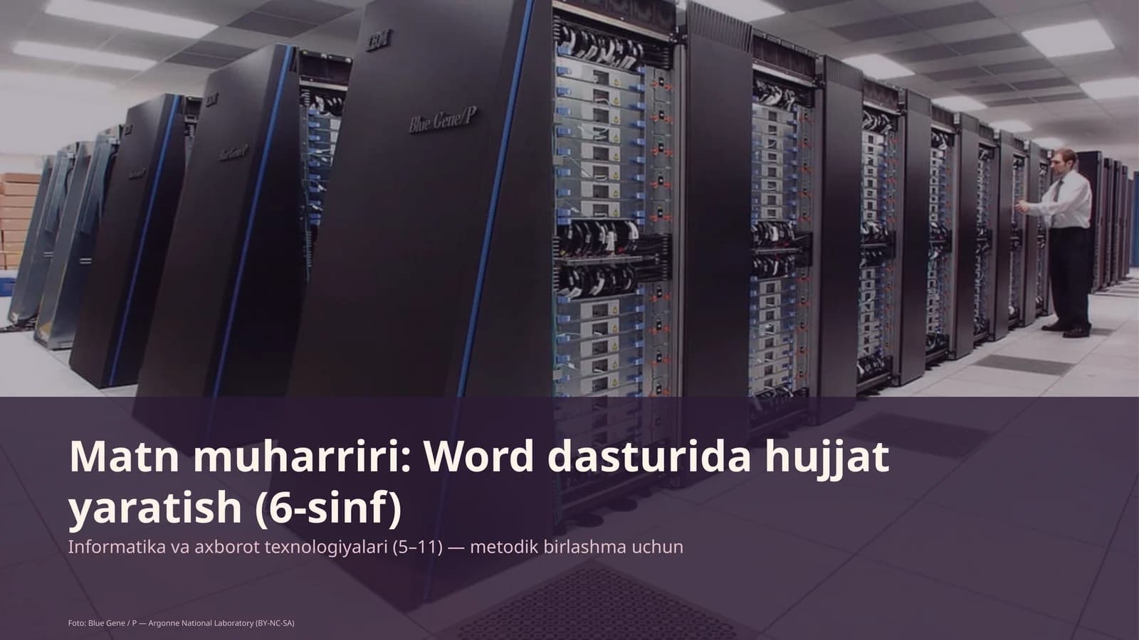 Matn muharriri: Word dasturida hujjat yaratish (6-sinf)