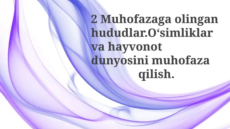 Birinchi hududning faunasi