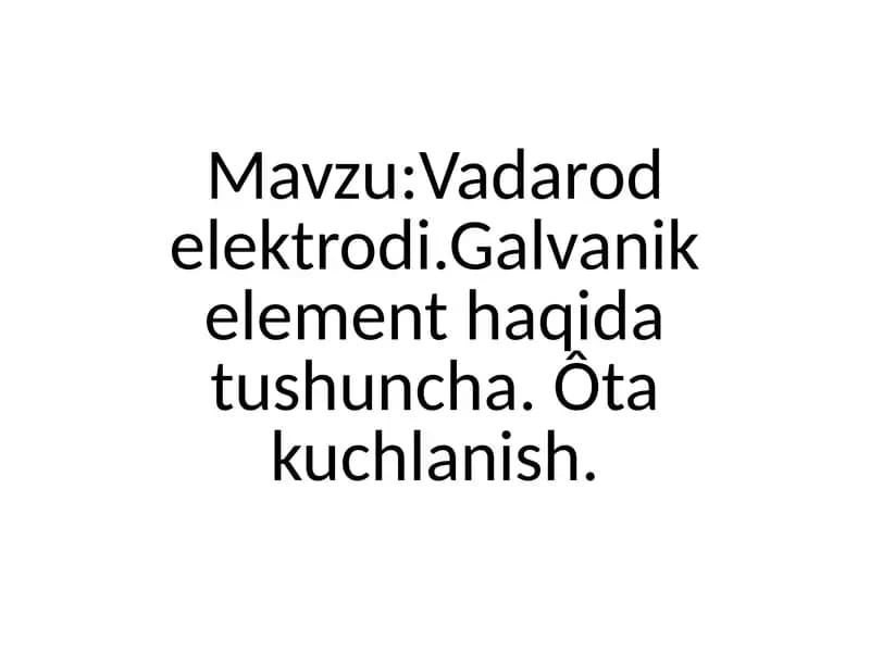 Vodorod elektrodi