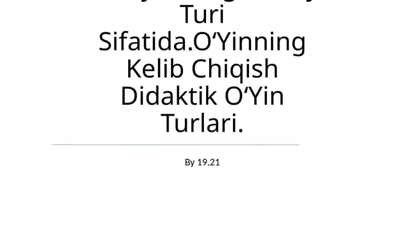 O'yinlar