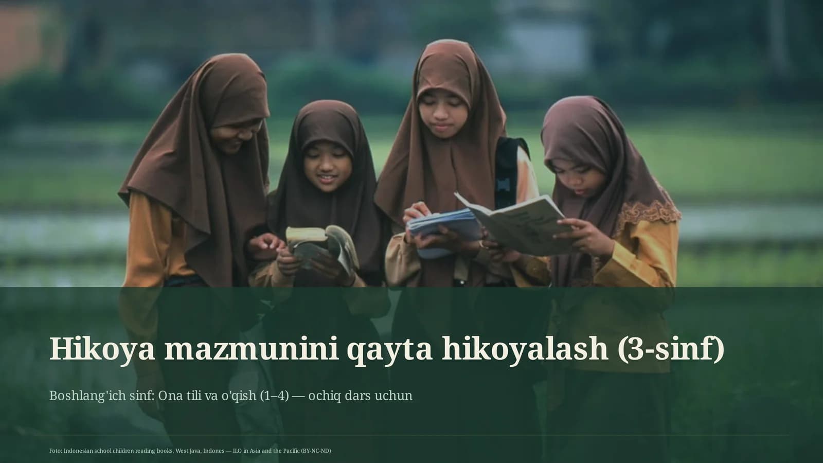 Hikoya mazmunini qayta hikoyalash (3-sinf)