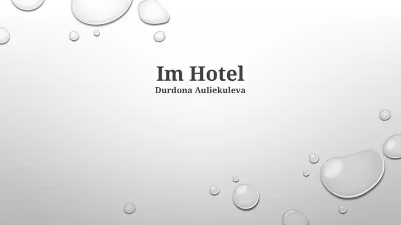 Im Hotel