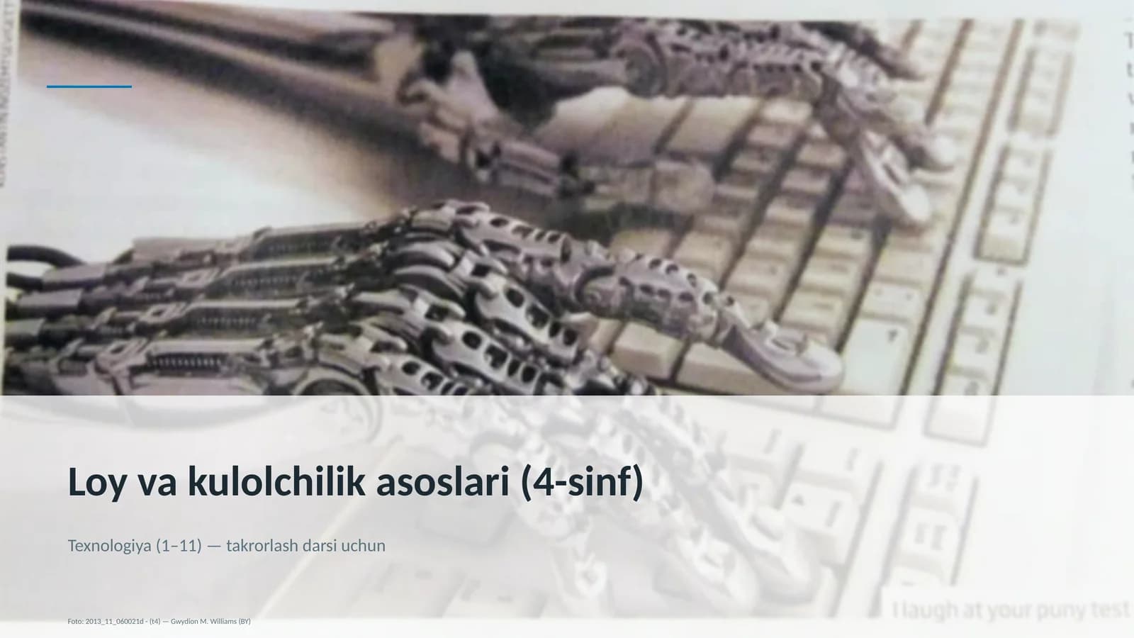 Loy va kulolchilik asoslari (4-sinf)