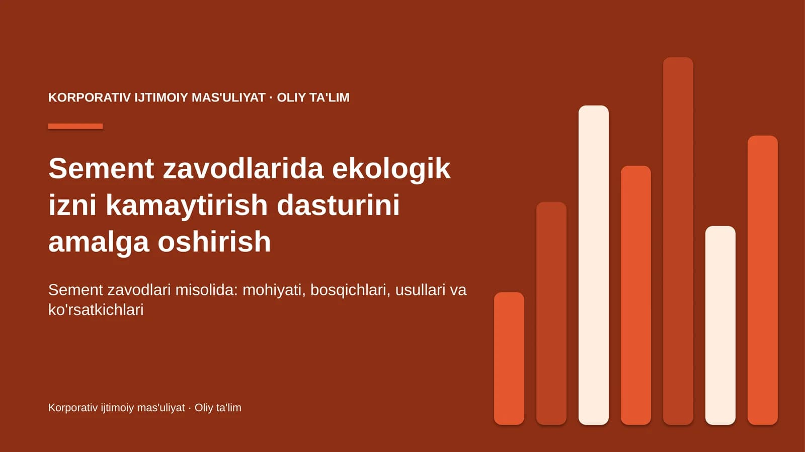 sement zavodlarida ekologik izni kamaytirish dasturini amalga oshirish 9316