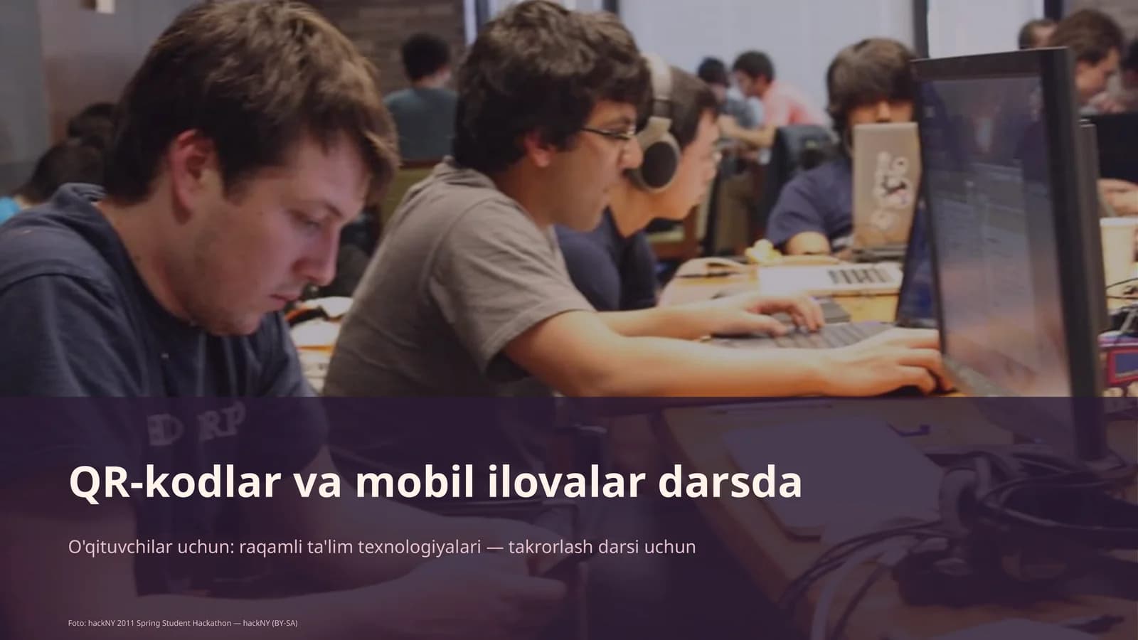 QR-kodlar va mobil ilovalar darsda
