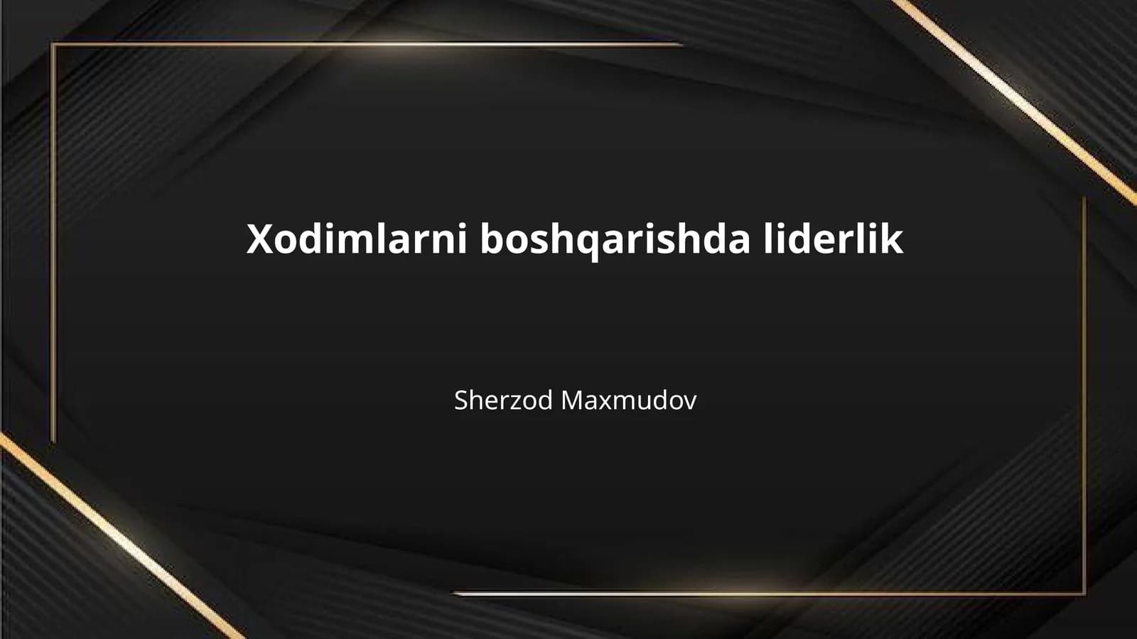 Xodimlarni boshqarishda liderlik