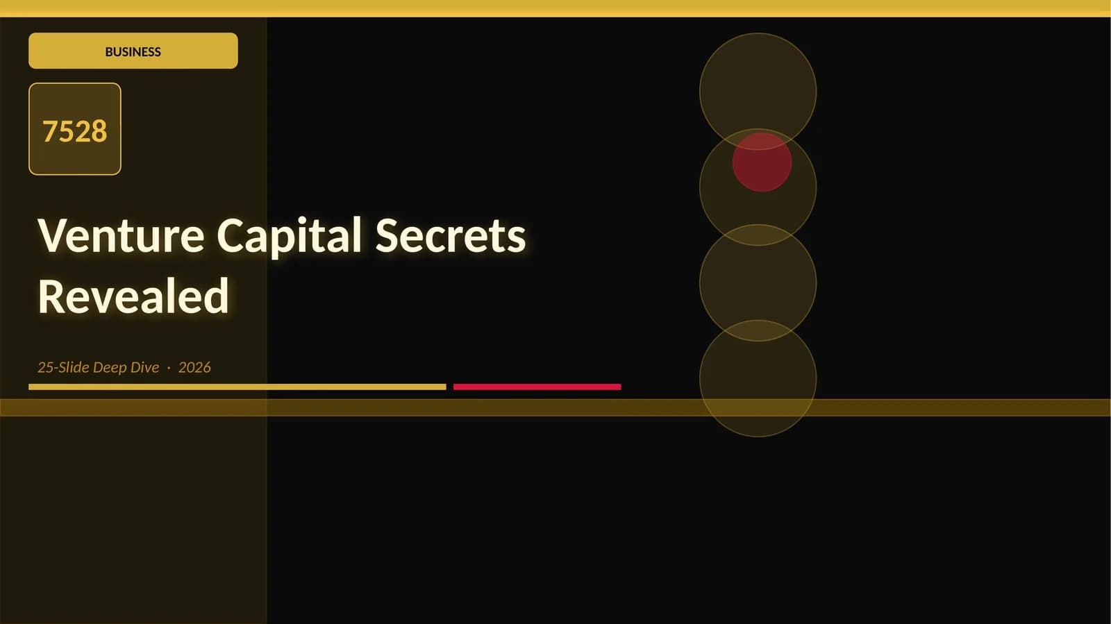 Venture Capital Secrets Revealed