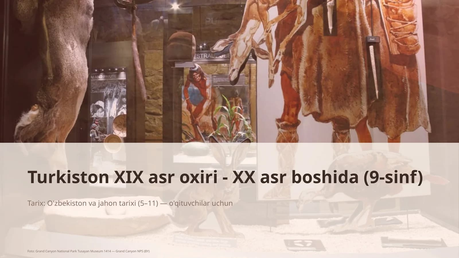 Turkiston XIX asr oxiri - XX asr boshida (9-sinf)