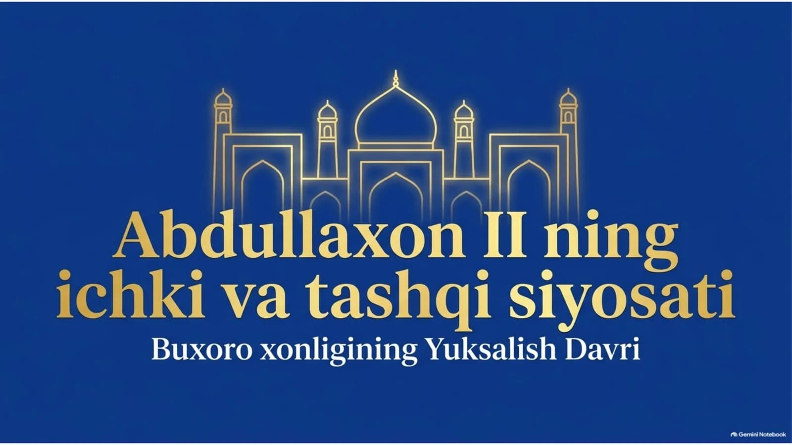 Abdullaxon II ning ichki va tashqi siyosati — 15 slaydlik taqdimot