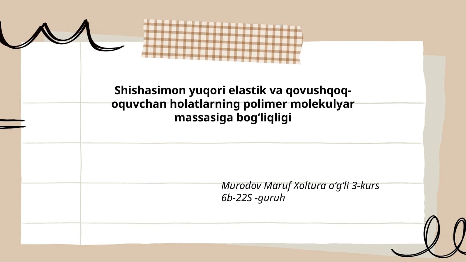 Polimer molekulyar massasi