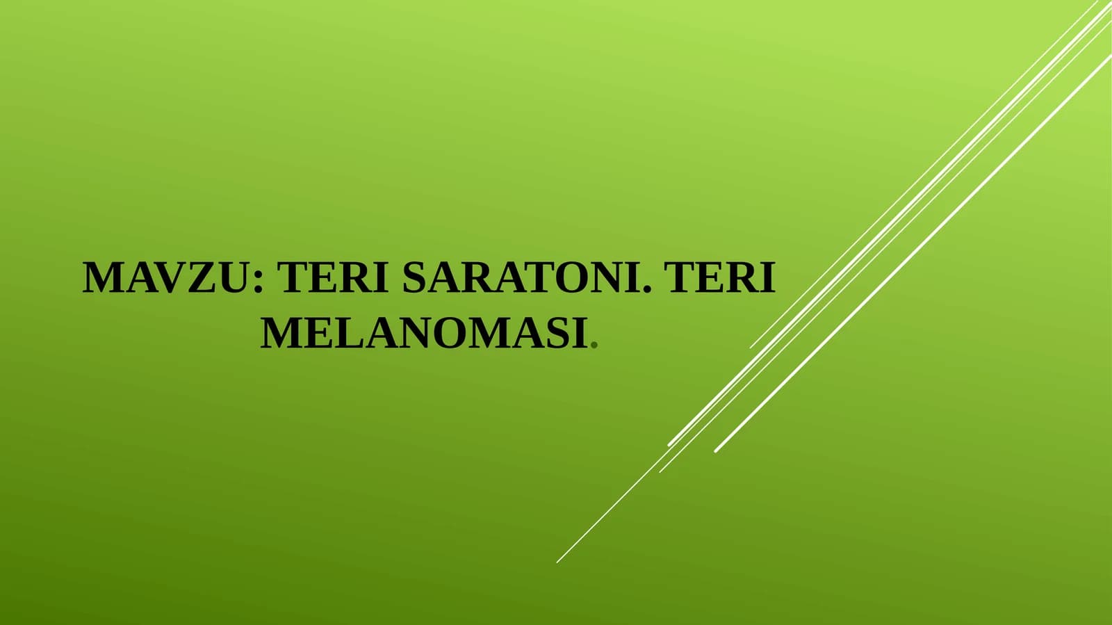 TERI SARATONI