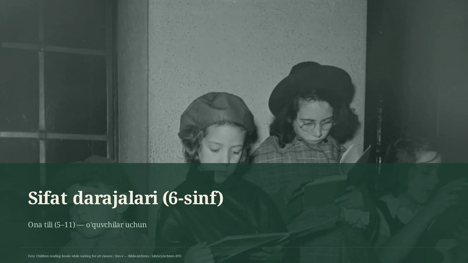 Sifat darajalari (6-sinf)
