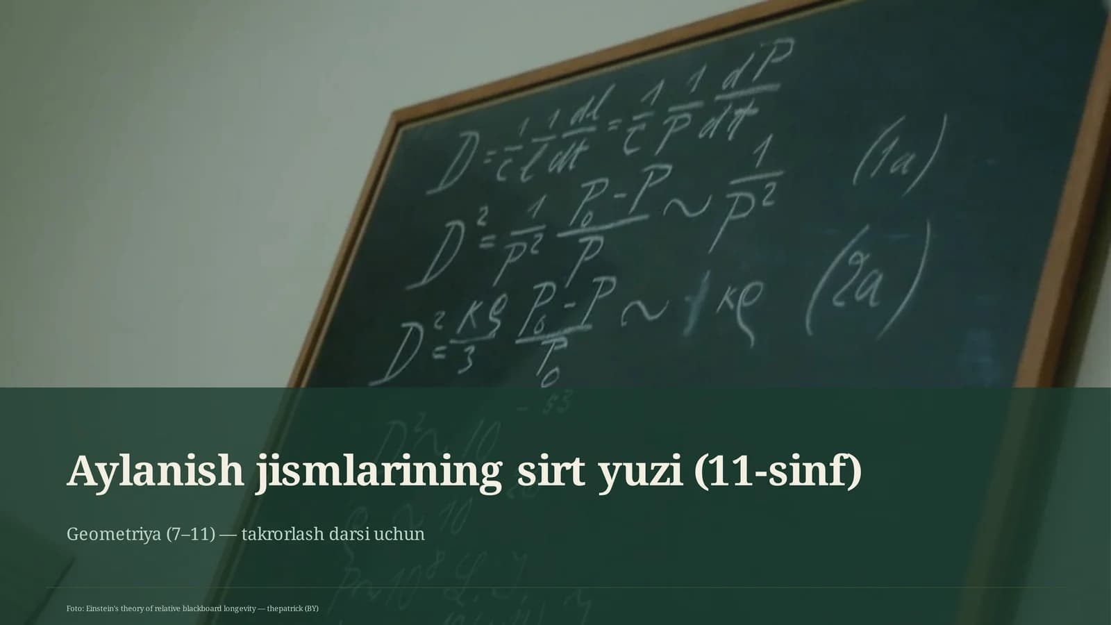Geometriya (7– 11) — takrorlash darsi uchun