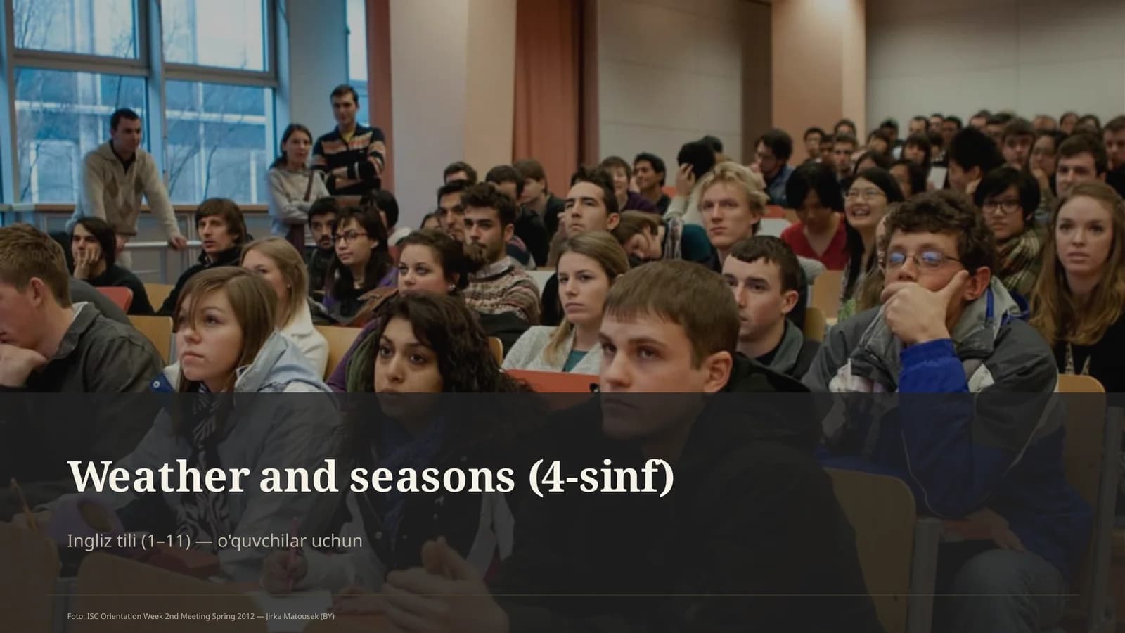 Weather and seasons (4-sinf)