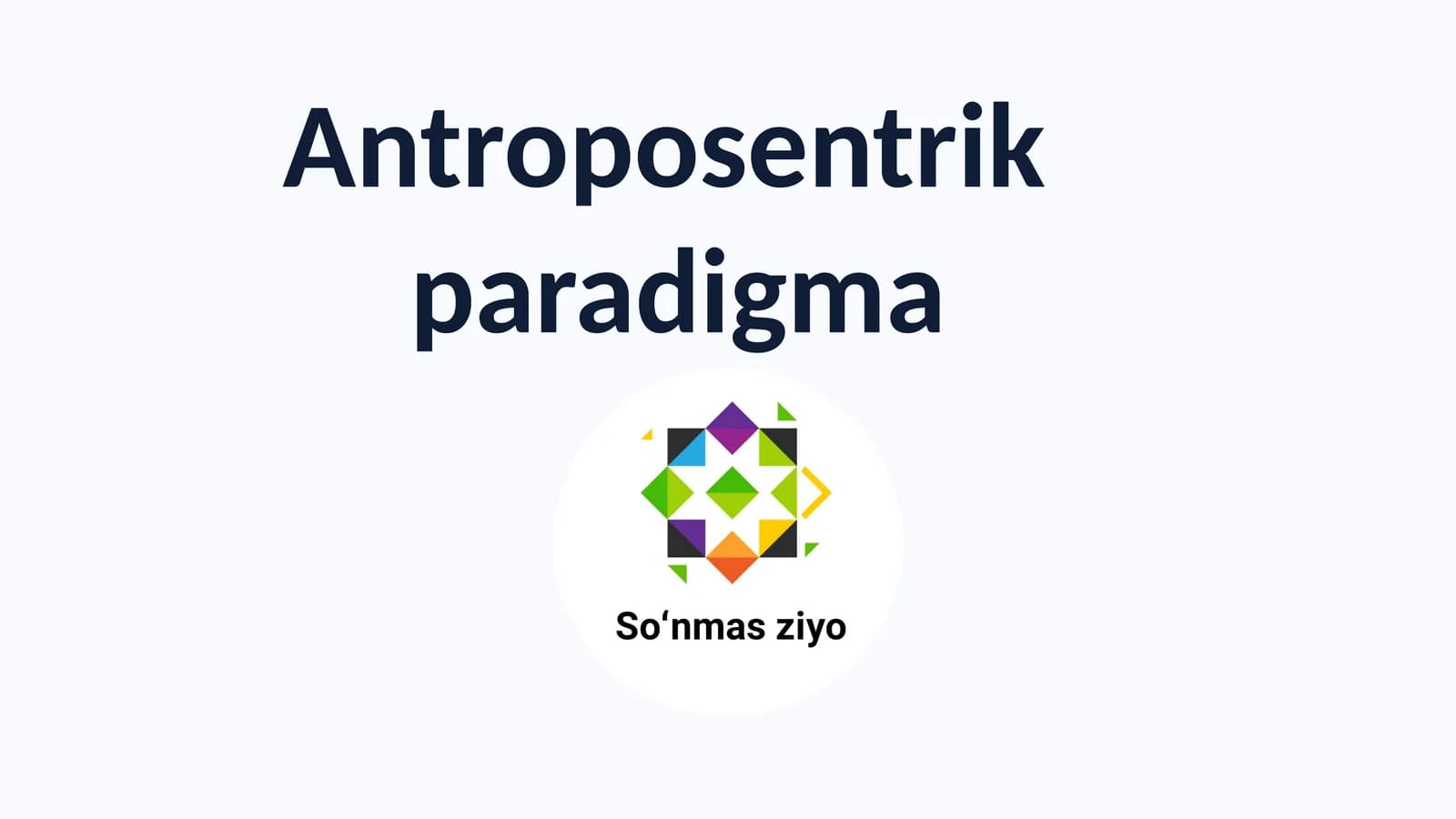 Antroposentrik paradigma