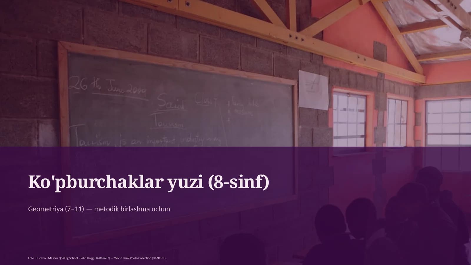 Ko'pburchaklar yuzi (8-sinf)