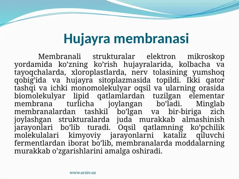 Hujayramembranasi