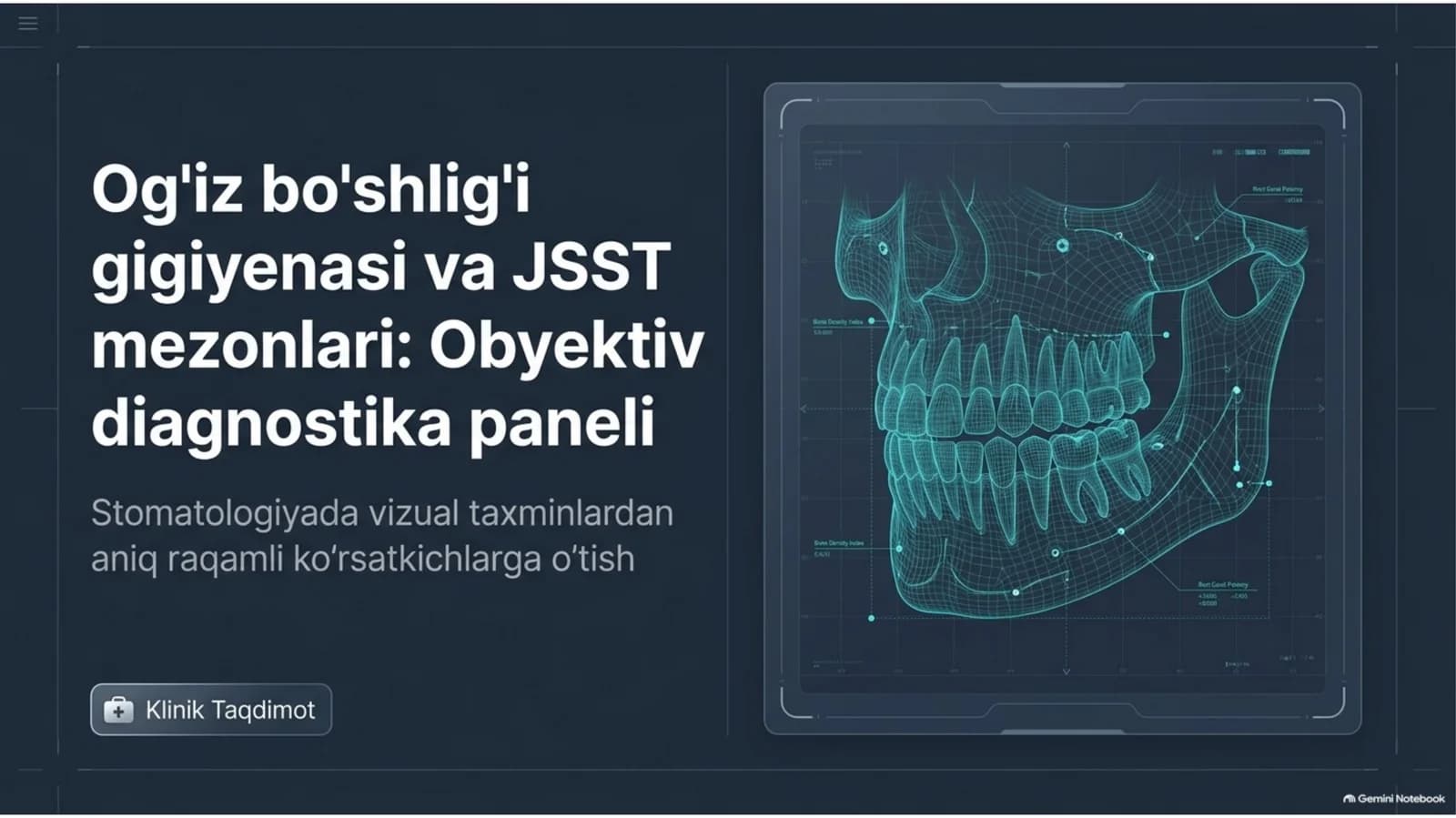 OG’IZ BO’SHLIG’I GIGIYENASI INDEKSI KO’RSATKICHLARI. JSST KRITERIYLARI