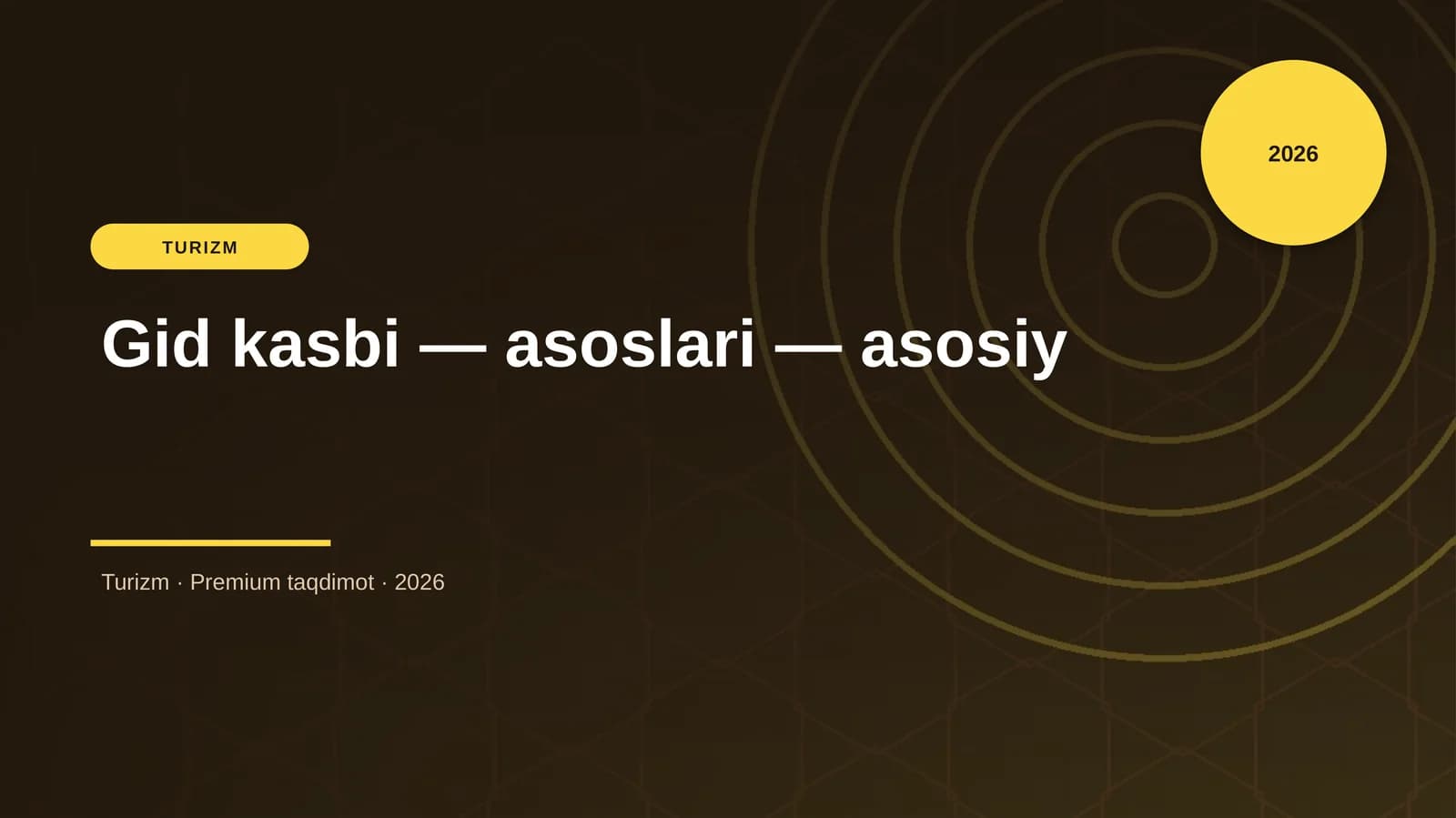 Gid kasbi — asoslari — asosiy