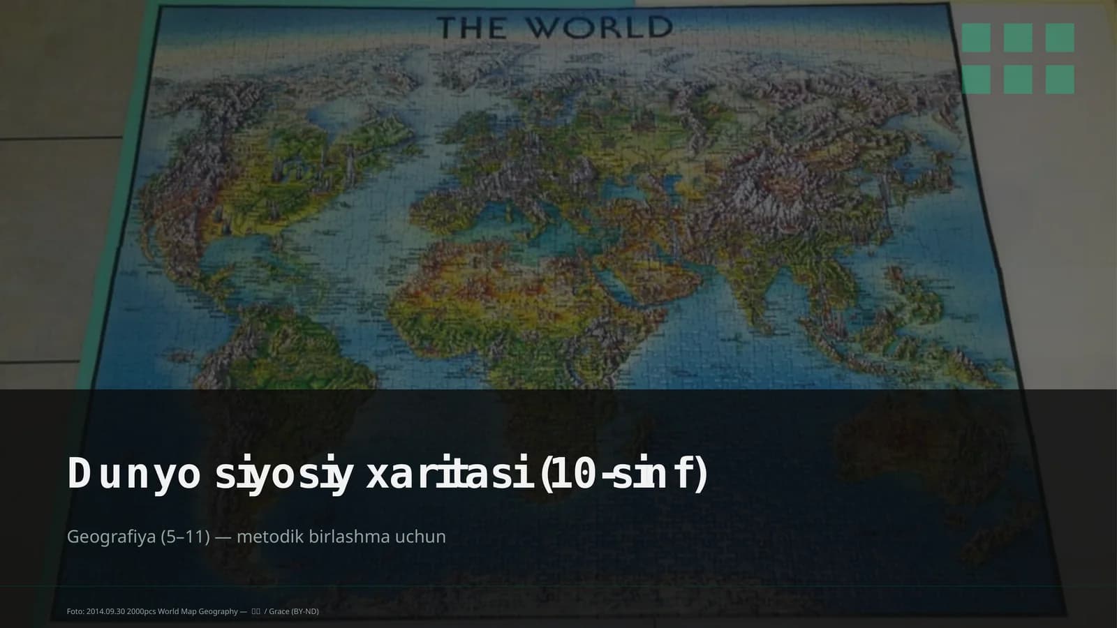 Dunyo siyosiy xaritasi (10-sinf)