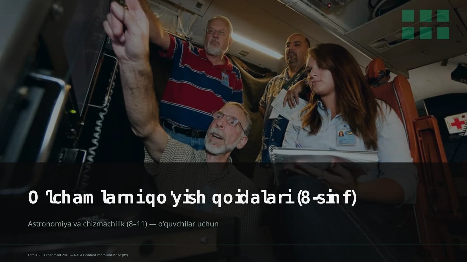 O'lchamlarni qo'yish qoidalari (8-sinf)