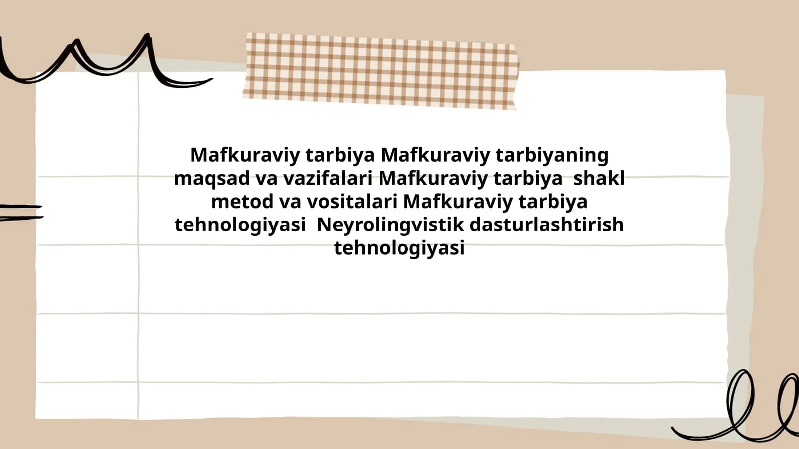 Mafkuraviy tarbiya