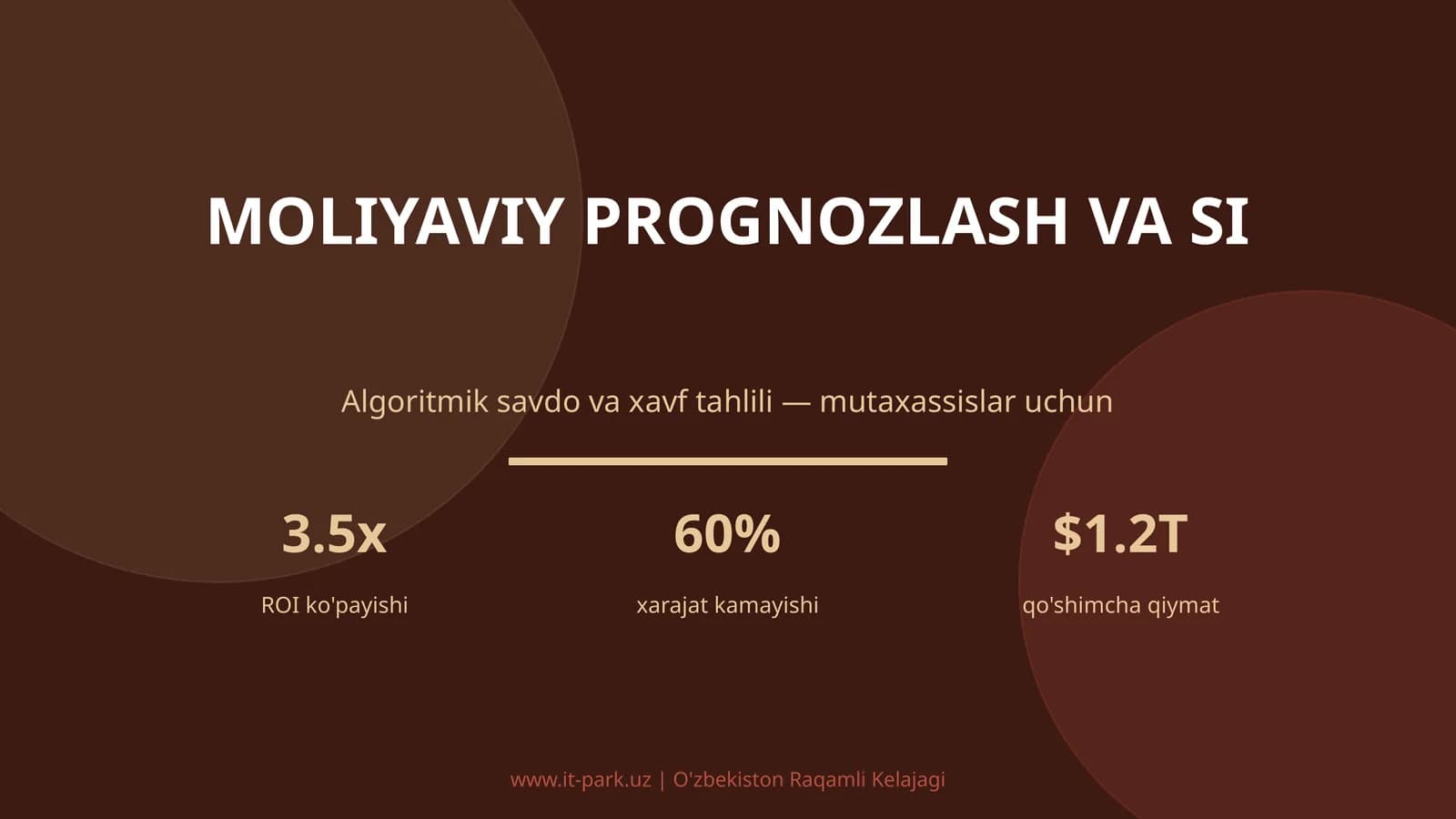Moliyaviy Prognozlash va SI