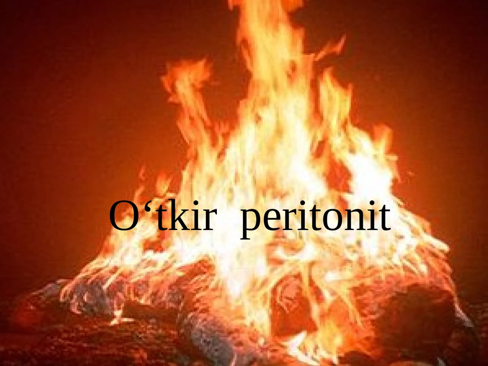 O‘tkir peritonit