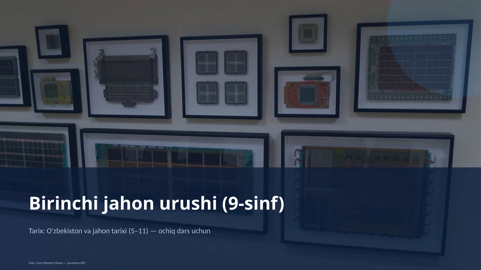 Birinchi jahon urushi (9-sinf)