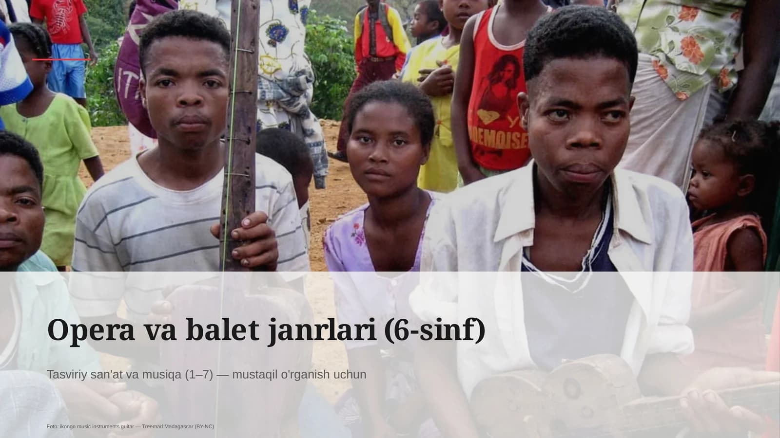 Opera va balet janrlari (6-sinf)