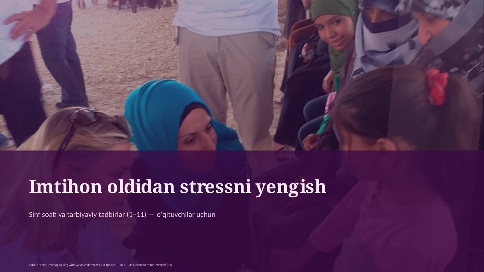 Sinf soati va tarbiyaviy tadbirlar (1–11) — o'qituvchilar uchun