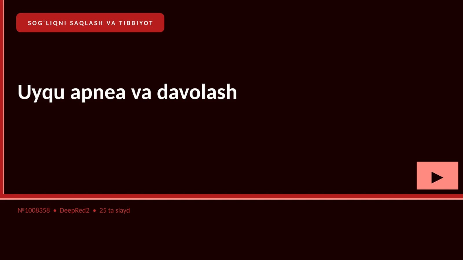 Uyqu apnea va davolash